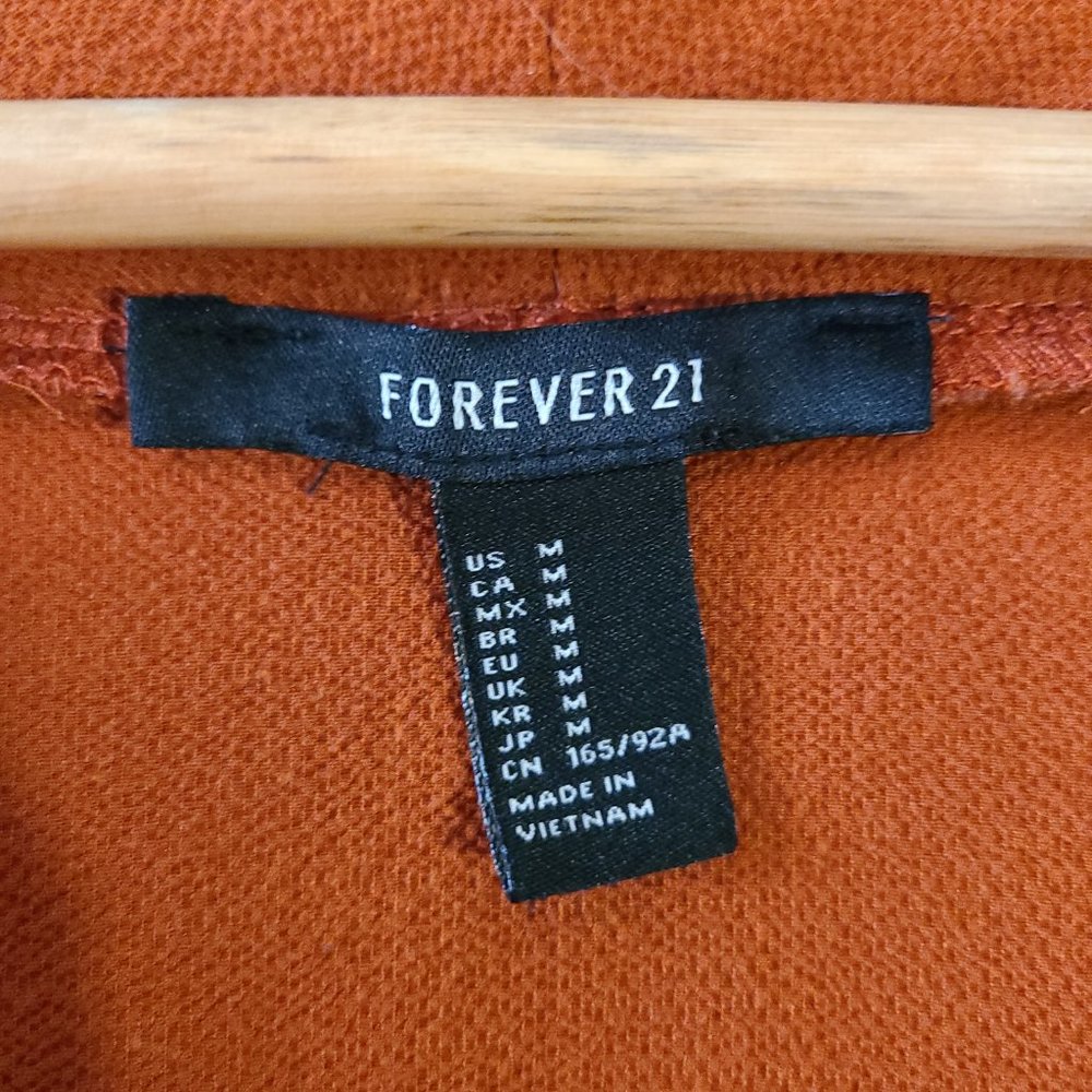 Forever 21 Burnt Orange V-Neck Top - Picture 3 of 6
